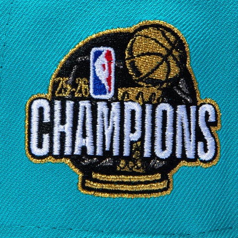 New Era 59Fifty New York Knicks 2026 NBA Champions Patch NYK Hat - Teal, Royal New Era
