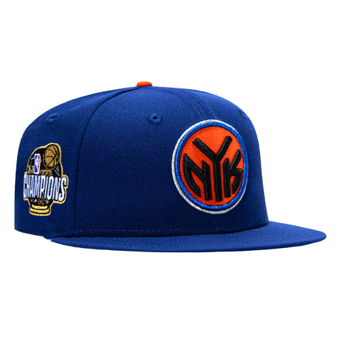 New Era 59Fifty New York Knicks 2026 NBA Champions Patch Token Hat - Royal New Era
