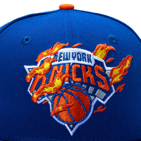 New Era 59Fifty New York Knicks 1973 New York Forever Patch Flame Hat - Royal New Era