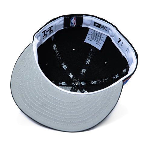 New Era 59Fifty New York Knicks 2026 NBA Champions Patch Neon Hat - Black, Light Orange New Era