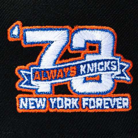 New Era 59Fifty New York Knicks 1973 New York Forever Patch NY Hat - Black New Era