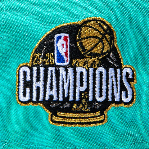 New Era 59Fifty New York Knicks 2026 NBA Champions Patch New York Forever Hat - Mint, Black New Era