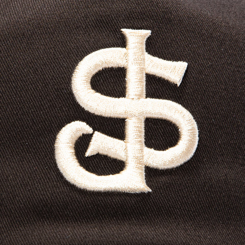 New Era 19Twenty San Jose Giants 50th Anniversary Patch Snapback Pre-Curved Hat - Brown, Ivory New Era