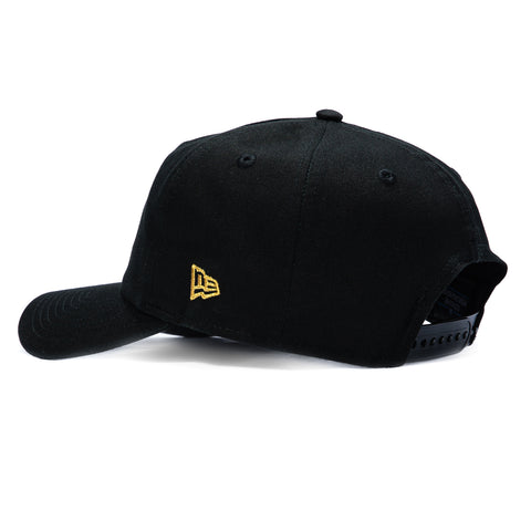 New Era 19Twenty San Jose Giants 60th Anniversary Patch Snapback Pre-Curved Hat - Black, Metallic Gold New Era