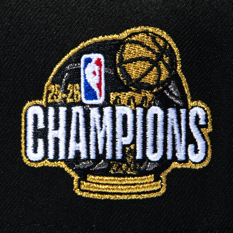 New Era 9Forty A-Frame New York Knicks 2026 NBA Champions Patch Snapback Hat - Black, Royal New Era