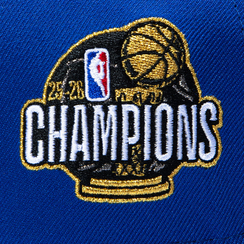 New Era 9Forty A-Frame New York Knicks 2026 NBA Champions Patch New York Forever Snapback Hat - Royal New Era