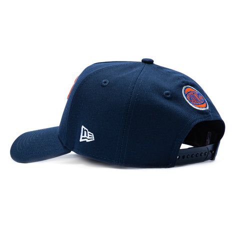 New Era 9Forty A-Frame New York Knicks 2026 NBA Champions Patch Snapback Hat - Navy New Era