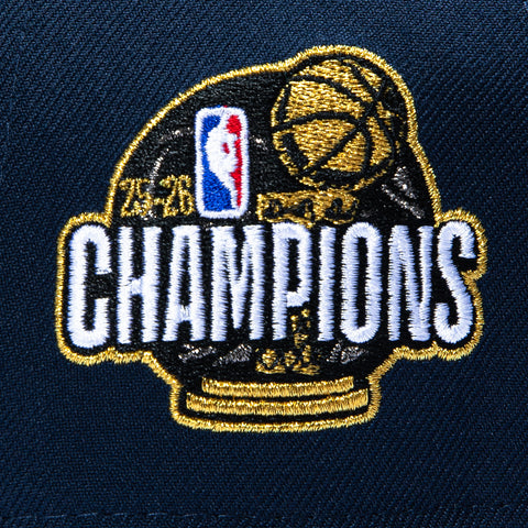 New Era 9Forty A-Frame New York Knicks 2026 NBA Champions Patch Snapback Hat - Navy New Era