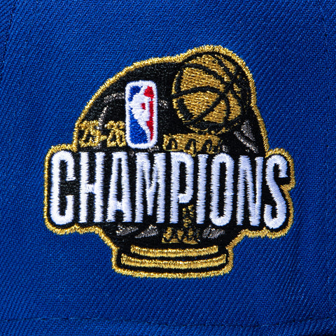 New Era 9Fifty New York Knicks 2026 NBA Champions Patch Snapback Hat - Royal, Black New Era