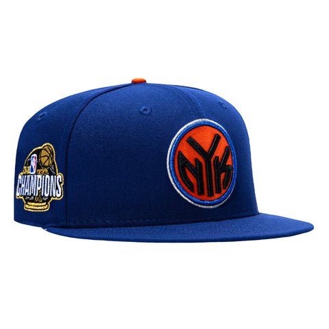New Era 9Fifty New York Knicks 2026 NBA Champions Patch Token Snapback Hat - Royal New Era