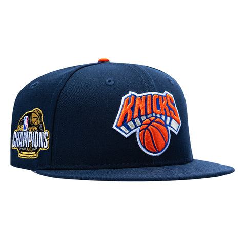 New Era 9Fifty New York Knicks 2026 NBA Champions Patch Snapback Hat - Navy New Era