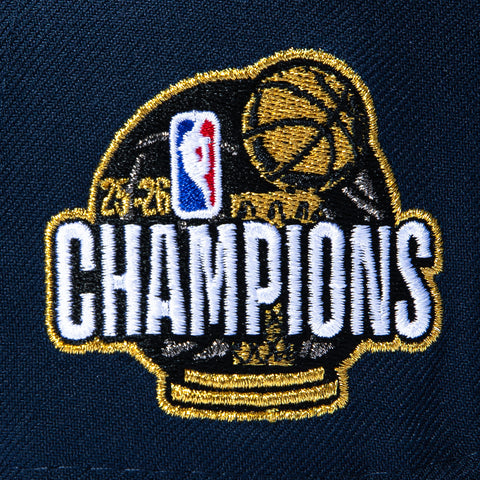 New Era 9Fifty New York Knicks 2026 NBA Champions Patch Snapback Hat - Navy New Era