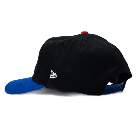 New Era 19Twenty New York Knicks 2026 NBA Champions Patch Snapback Pre-Curved Hat - Black, Royal New Era