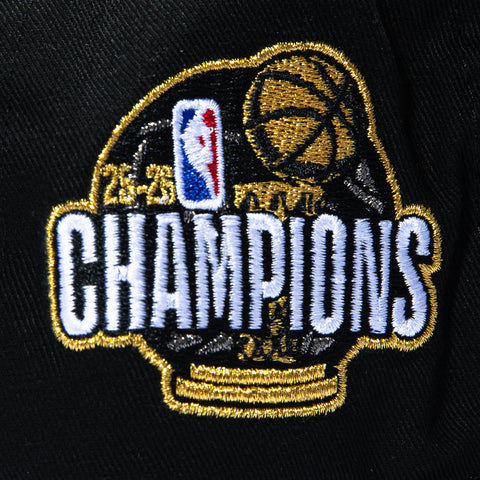 New Era 19Twenty New York Knicks 2026 NBA Champions Patch Snapback Pre-Curved Hat - Black, Royal New Era