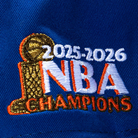 New Era 19Twenty New York Knicks 2025 - 2026 NBA Champions Patch Always Knicks Snapback Pre-Curved Hat - Royal New Era