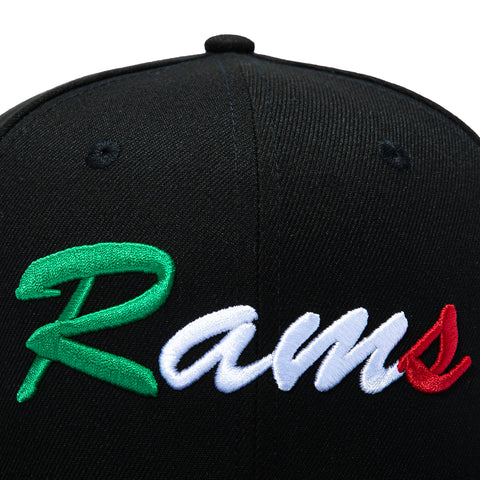 5950 RAMS MX SCRIPT BLK New Era