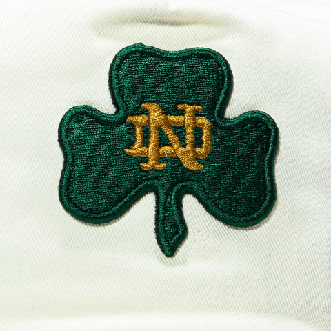 New Era 19Twenty Notre Dame Fighting Irish Shamrock Snapback Pre-Curved Hat - White New Era