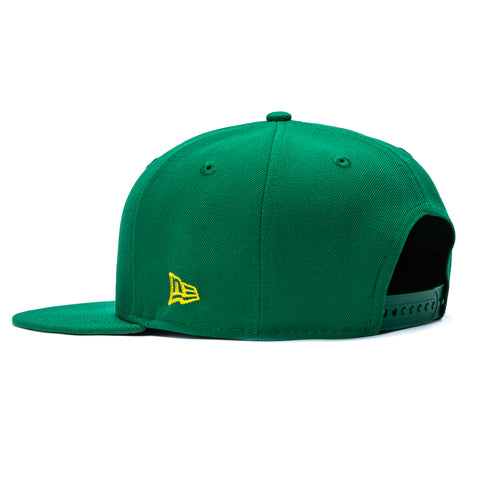New Era 9Fifty Oregon Ducks Logo Snapback Hat - Kelly, Gold New Era