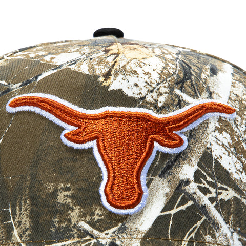 New Era 9Forty A-Frame Texas Longhorns Snapback Hat - Realtree, Black New Era