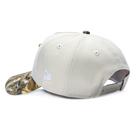 New Era 9Forty A-Frame Texas Longhorns 2005 National Champions Patch Snapback Hat - Stone, Realtree New Era