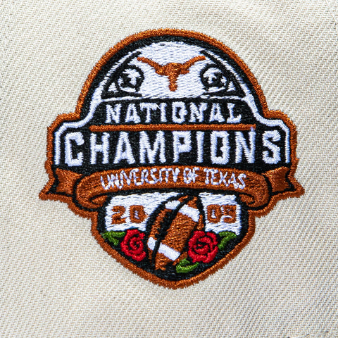 New Era 9Forty A-Frame Texas Longhorns 2005 National Champions Patch Snapback Hat - Stone, Realtree New Era