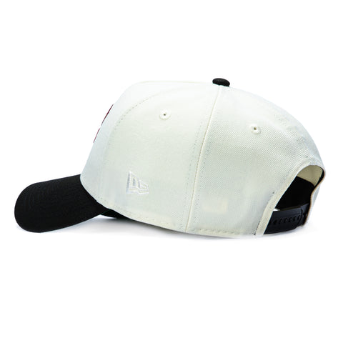 New Era 9Forty A-Frame USC Trojans Logo Patch 1990 Snapback Hat - White, Black New Era