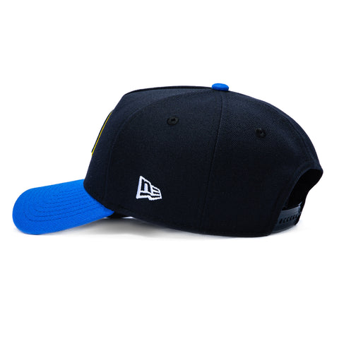 New Era 9Forty A-Frame Los Angeles Rams Logo Patch Snapback Hat - Navy, Royal New Era