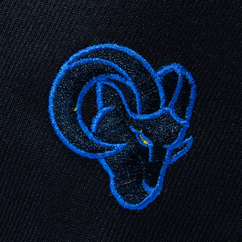 New Era 9Forty A-Frame Los Angeles Rams Logo Patch Snapback Hat - Navy, Royal New Era