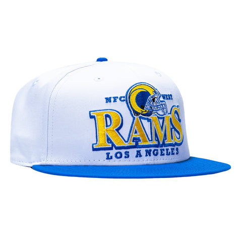 New Era 9Fifty Los Angeles Rams Vintage Snapback Hat - White, Royal New Era