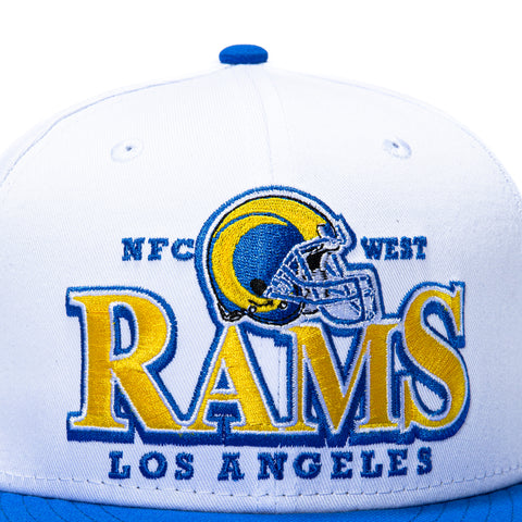 New Era 9Fifty Los Angeles Rams Vintage Snapback Hat - White, Royal New Era