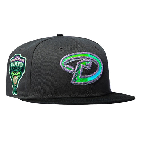 New Era 59Fifty Spooky Szn Arizona Diamondbacks Inaugural Patch D Hat - Graphite, Black New Era