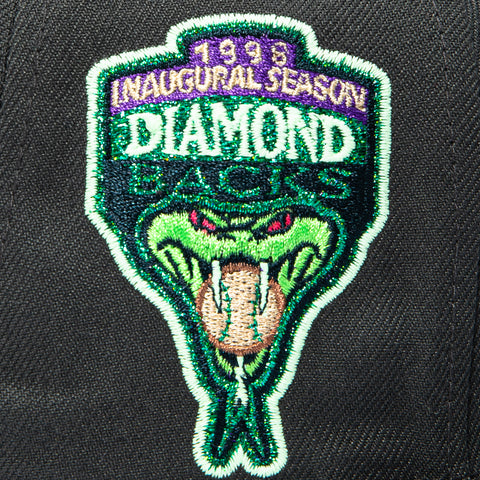 New Era 59Fifty Spooky Szn Arizona Diamondbacks Inaugural Patch D Hat - Graphite, Black New Era