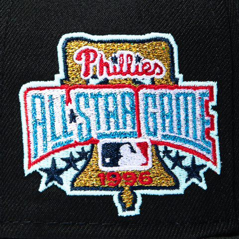 New Era 59Fifty Spooky Szn Philadelphia Phillies 1996 All Star Game Patch Triple Hat - Black New Era