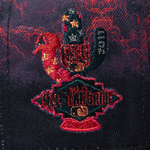 New Era 59Fifty 2026 Horror Pack Arizona Diamondbacks 2011 All Star Game Patch Upside Down Hat - Red, Black New Era
