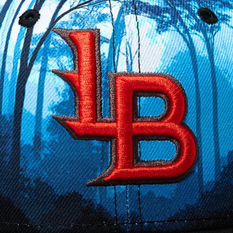 New Era 59Fifty 2026 Horror Pack Louisville Bats Logo Patch Hat - Light Blue, Black New Era