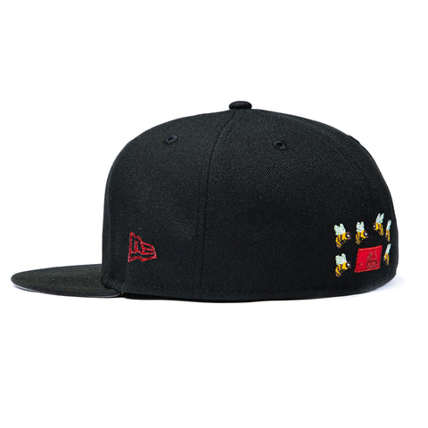 New Era 59Fifty 2026 Horror Pack Chicago Cubs 1990 All Star Game Patch Hat - Black New Era