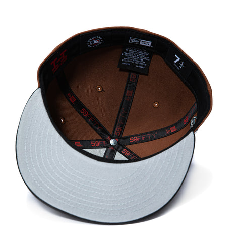 New Era 59Fifty 2026 Horror Pack Texas Rangers Logo Patch Hat - Brown, Black New Era