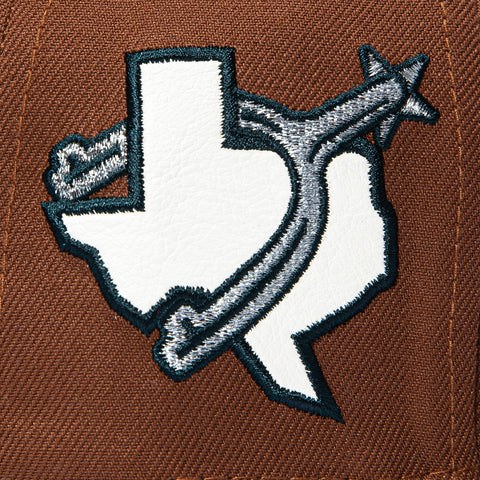 New Era 59Fifty 2026 Horror Pack Texas Rangers Logo Patch Hat - Brown, Black New Era