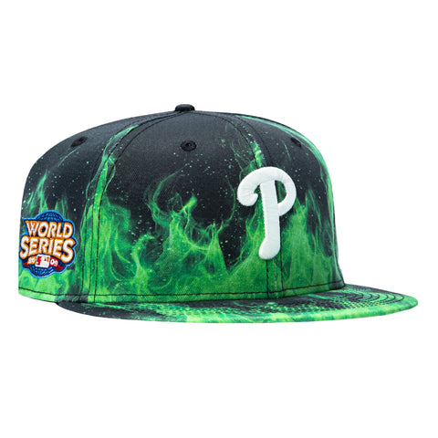 GREEN FLAME 5950 PHILLIES WS09 BLK New Era