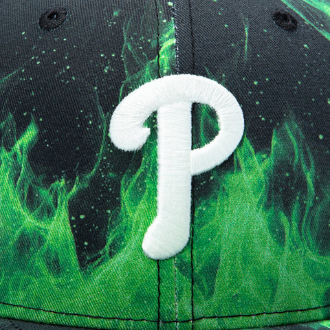 GREEN FLAME 5950 PHILLIES WS09 BLK New Era