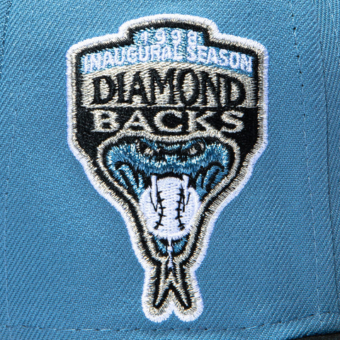 New Era 59Fifty Black and Blue Arizona Diamondbacks Inaugural Patch D Hat - Indigo, Black New Era