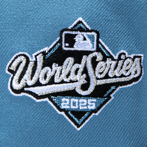New Era 59Fifty Black and Blue Los Angeles Dodgers 2025 World Series Patch Hat - Indigo, Black New Era