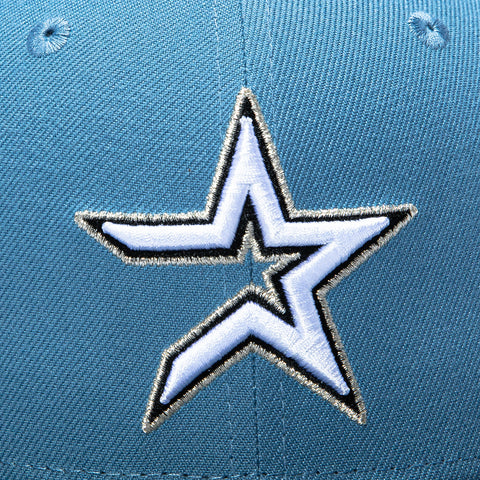 New Era 59Fifty Black and Blue Houston Astros 2005 World Series Patch Hat - Indigo, Black New Era