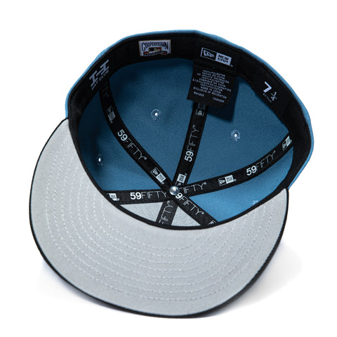 New Era 59Fifty Black and Blue Oakland Athletics 125th Anniversary Patch Hat - Indigo, Black New Era