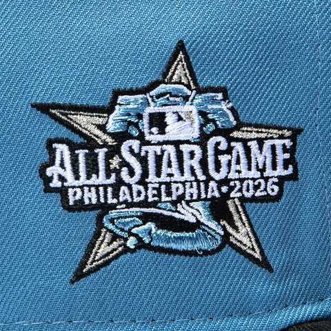 New Era 59Fifty Black and Blue Philadelphia Phillies 2026 All Star Game Patch Hat - Indigo, Black New Era