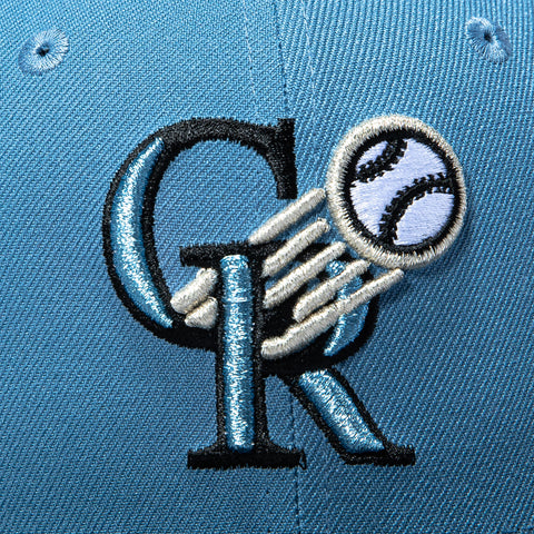 New Era 59Fifty Black and Blue Colorado Rockies 25th Anniversary Patch Deceptor Hat - Indigo, Black New Era