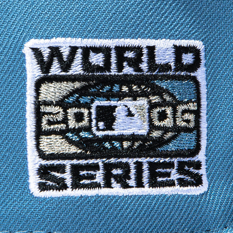 New Era 59Fifty Black and Blue Detroit Tigers 2006 World Series Patch Hat - Indigo, Black New Era