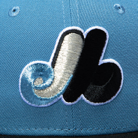 New Era 59Fifty Black and Blue Montreal Expos 1982 All Star Game Patch Hat - Indigo, Black New Era