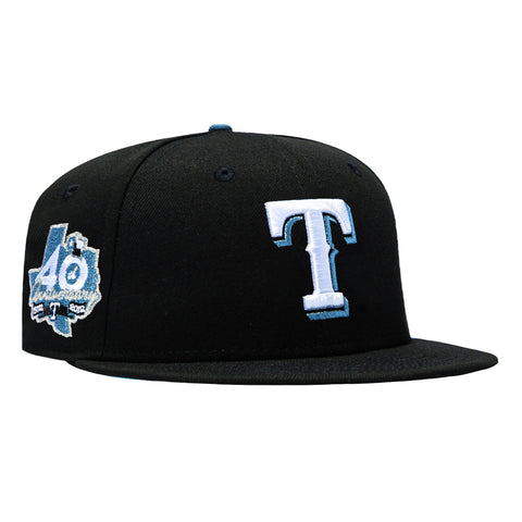 BLACK AND BLUE 5950 RANGERS 40TH BLK/IND/MSL New Era