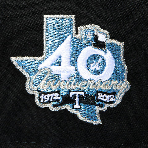 BLACK AND BLUE 5950 RANGERS 40TH BLK/IND/MSL New Era
